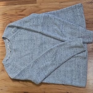 Coyuchi Grey Marled Crew Neck Sweater - 100% organic cotton